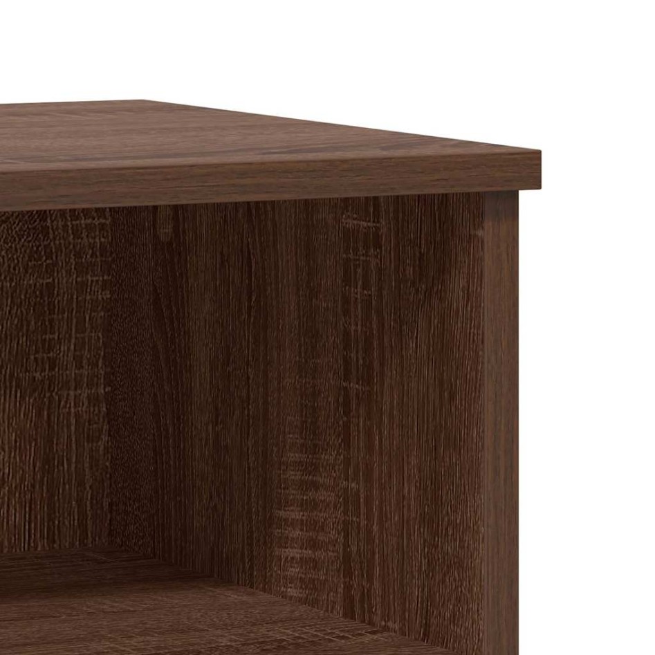 Mesitas noche 2 uds madera ingeniería marrón roble 40x35x50