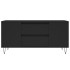 Mesa de centro madera de ingeniería negro 102x44,5x50