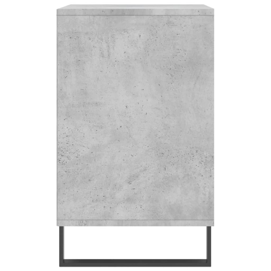 Mueble zapatero madera contrachapada gris hormigón 102x36x60