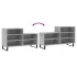 Mueble zapatero madera contrachapada gris hormigón 102x36x60