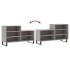 Mueble zapatero madera contrachapada gris Sonoma 102x36x60