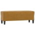 Banco de terciopelo marrón 100x35x41
