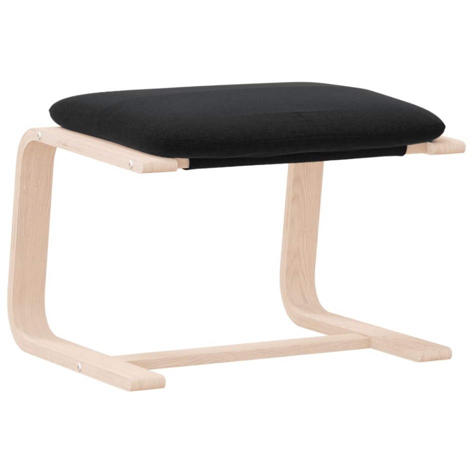 Reposapiés de tela negro 51x41x40