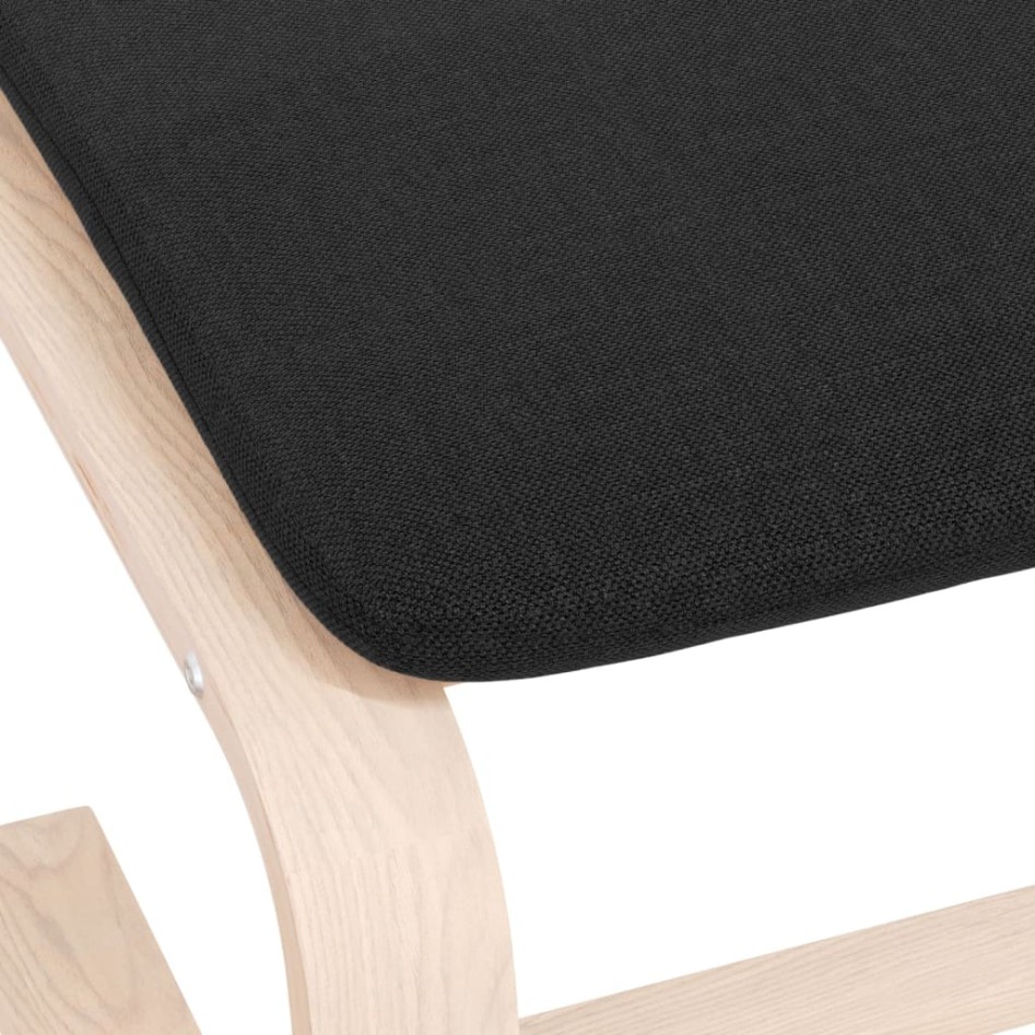 Reposapiés de tela negro 51x41x40