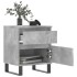 Mesitas noche 2 uds madera ingeniería gris hormigón 40x35x50