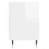 Mueble de TV madera contrachapada blanco brillo 100x35x55