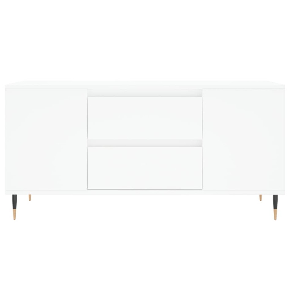 Mesa de centro madera de ingeniería blanco 102x44,5x50