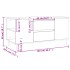 Mesa de centro madera de ingeniería blanco 102x44,5x50