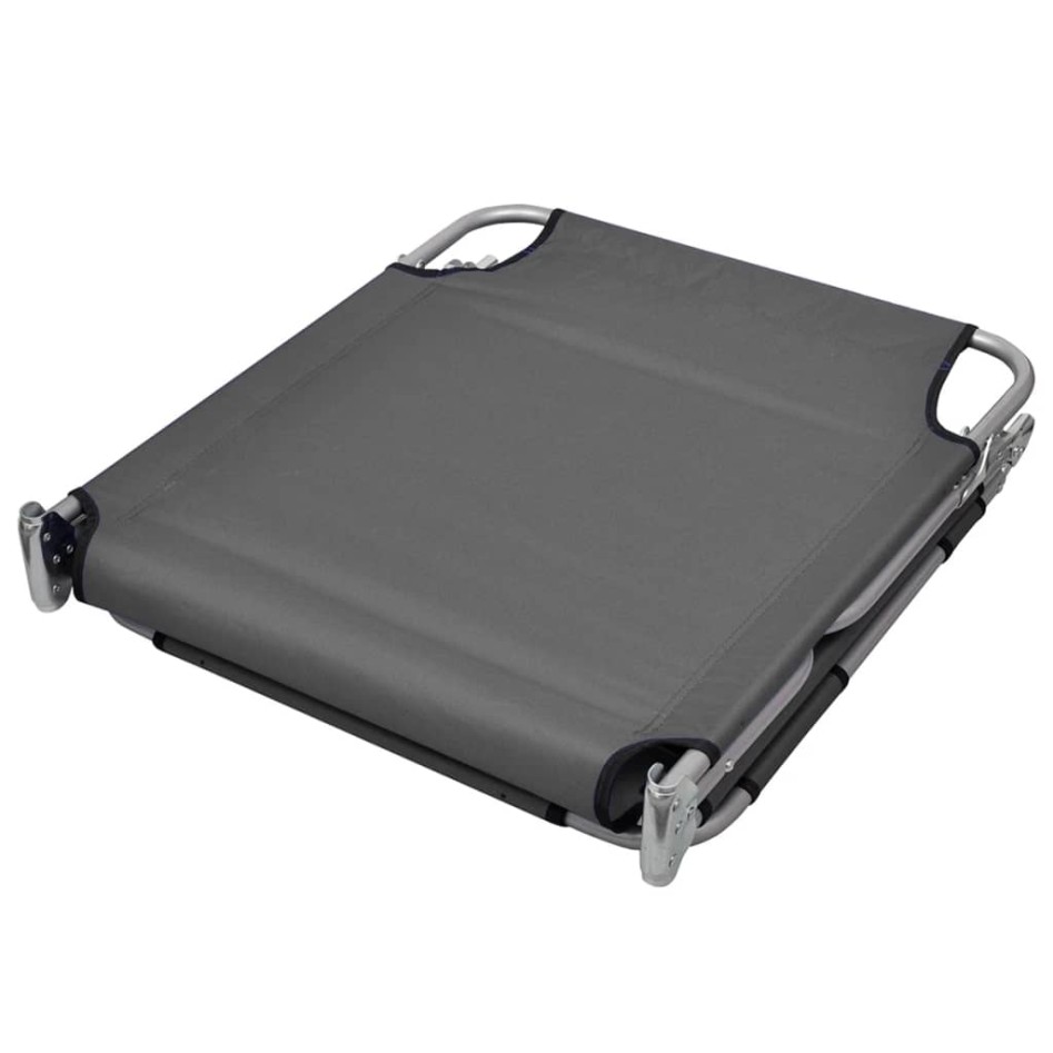 Tumbona plegable con cojín de cabeza y respaldo ajustable