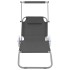 Tumbona plegable con toldo y ruedas acero