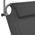 Tumbona plegable con toldo y ruedas acero