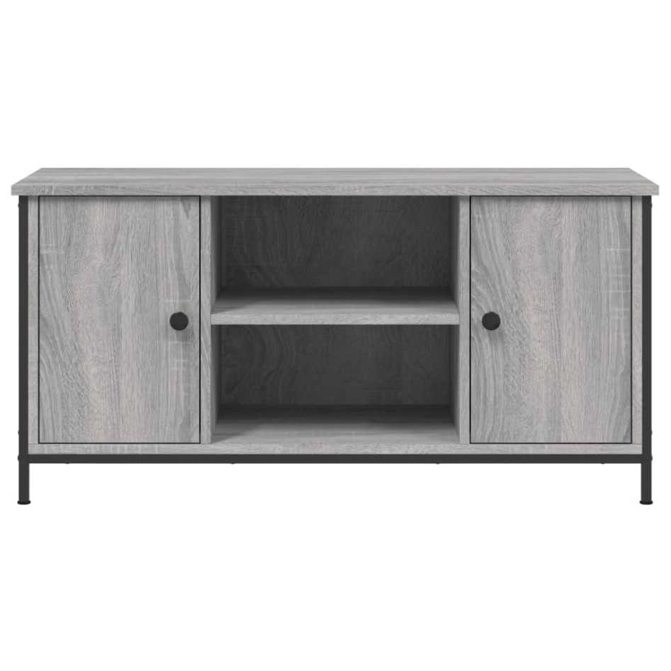 Mueble de TV madera contrachapada gris Sonoma 100x40x50