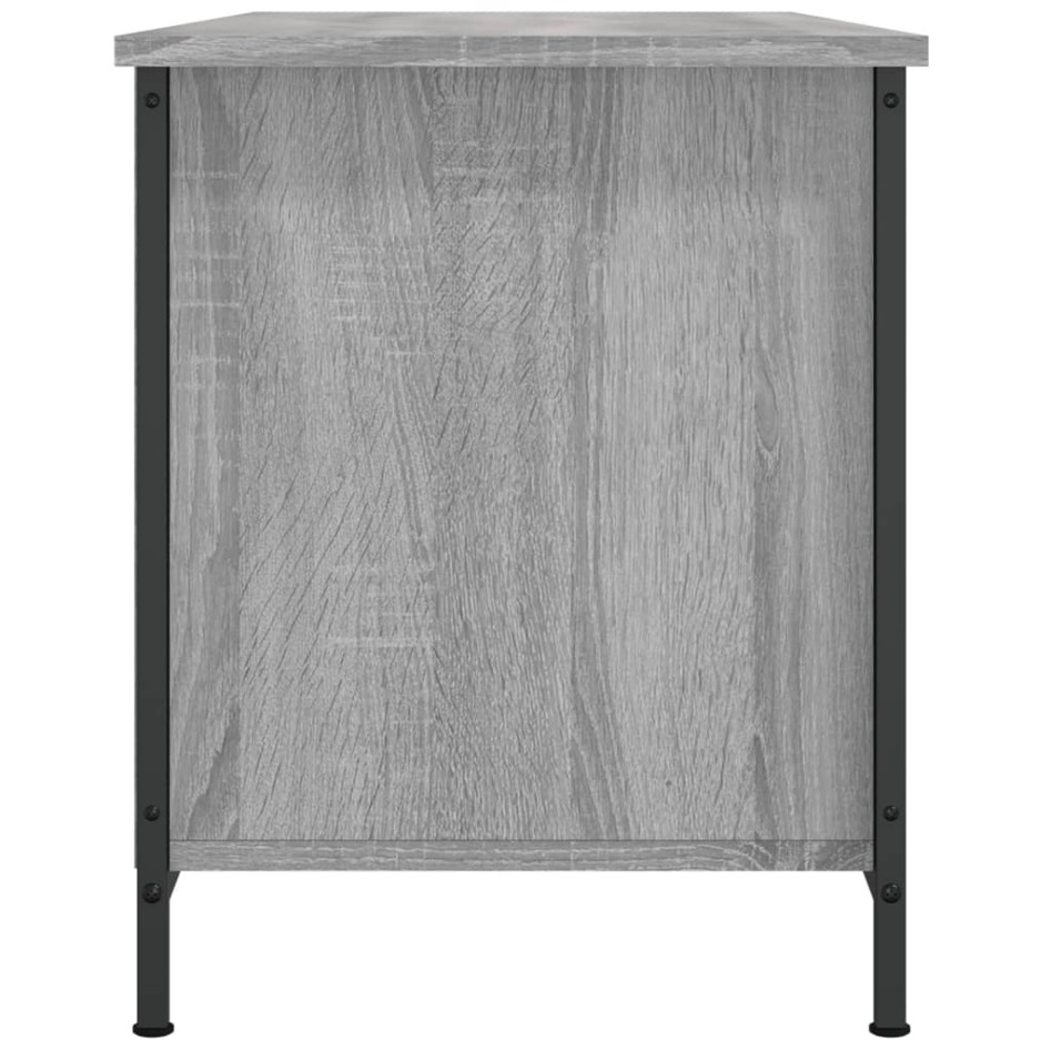 Mueble de TV madera contrachapada gris Sonoma 100x40x50