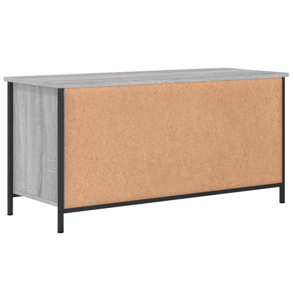 Mueble de TV madera contrachapada gris Sonoma 100x40x50