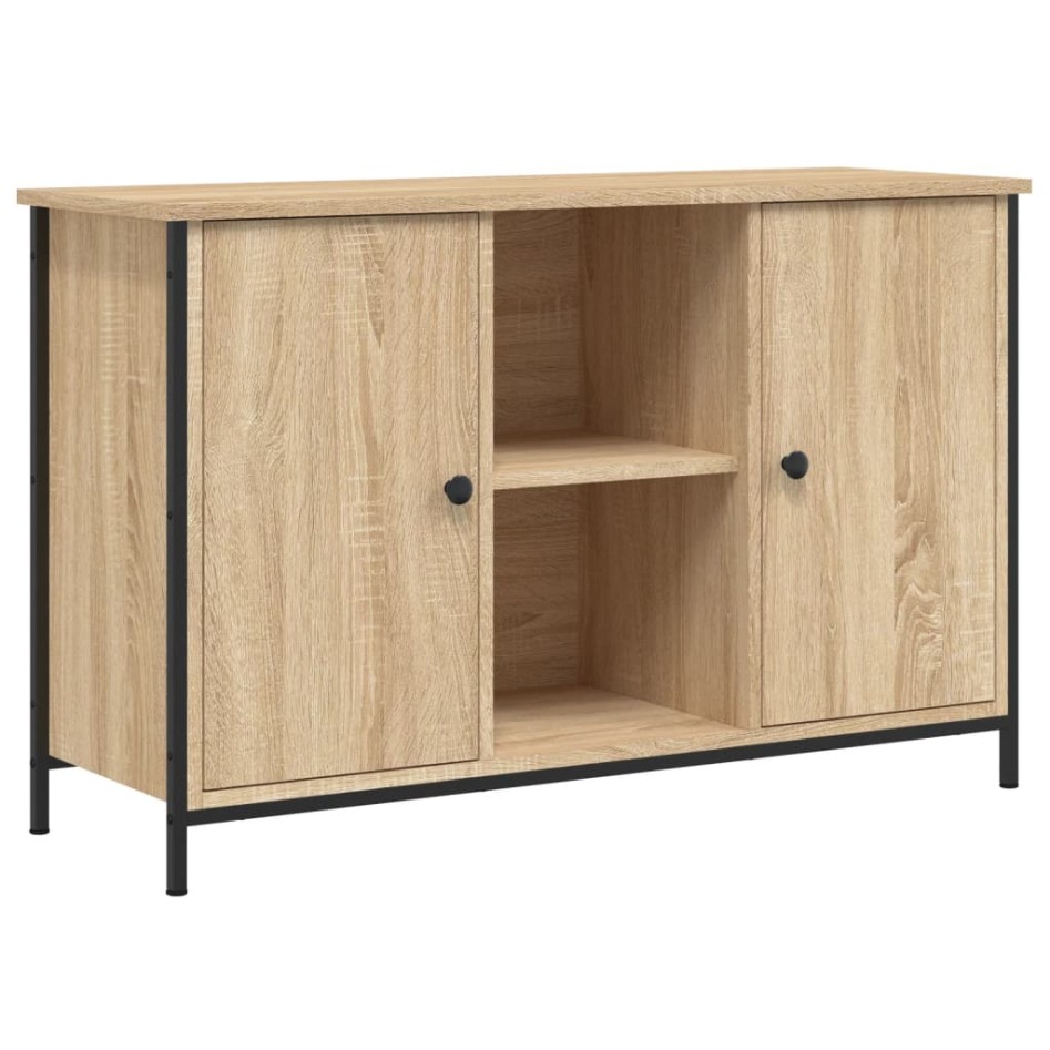 Mueble de TV madera de ingeniería roble Sonoma 100x35x65