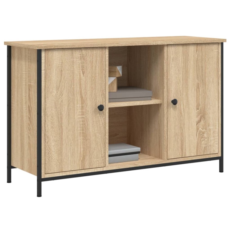 Mueble de TV madera de ingeniería roble Sonoma 100x35x65