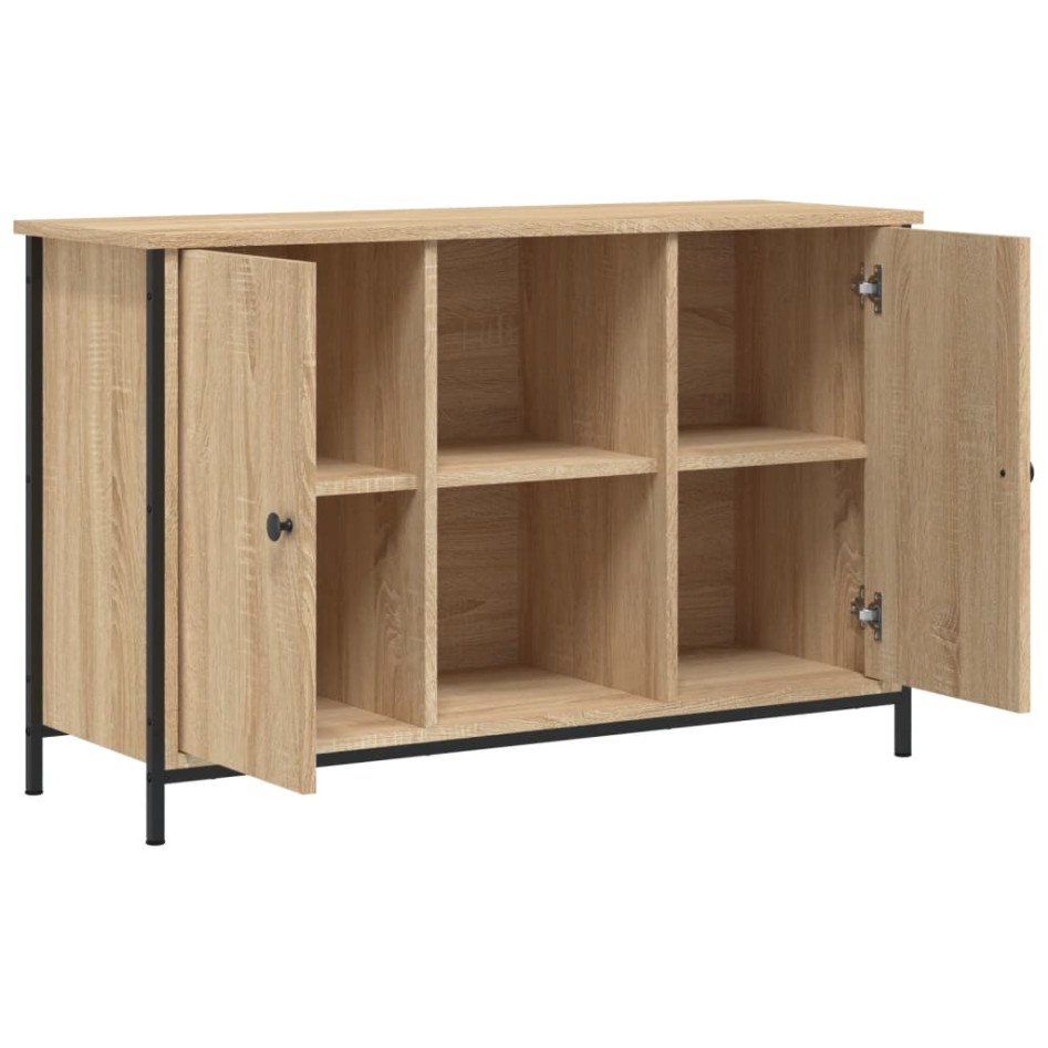 Mueble de TV madera de ingeniería roble Sonoma 100x35x65