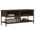 Mueble de TV madera contrachapada roble marrón 100x35x45