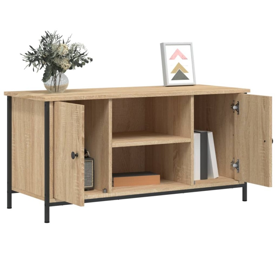Mueble para TV madera contrachapada roble Sonoma 100x40x50
