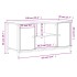 Mueble para TV madera contrachapada roble Sonoma 100x40x50