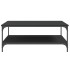 Mesa de centro madera de ingeniería negro 100x100x40