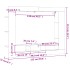 Mueble para TV madera de ingeniería roble marrón 152x22x113