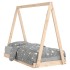 Estructura de cama para niños madera maciza de pino 70x140