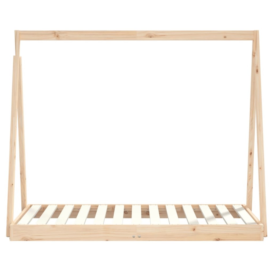 Estructura de cama para niños madera maciza de pino 70x140