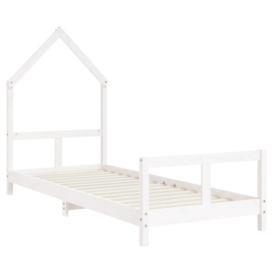 Estructura de cama para niños madera de pino blanco 80x200