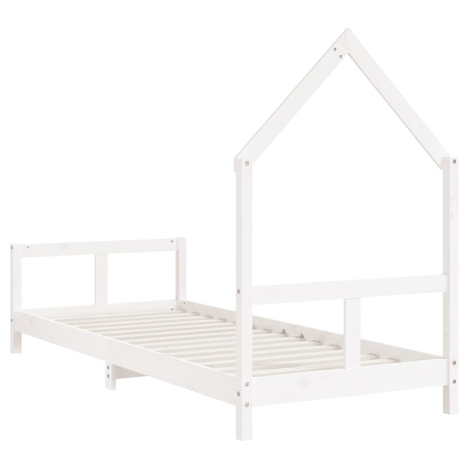 Estructura de cama para niños madera de pino blanco 80x200