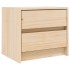Mesitas de noche 2 uds madera maciza de pino 40x31x35,5