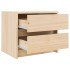 Mesitas de noche 2 uds madera maciza de pino 40x31x35,5