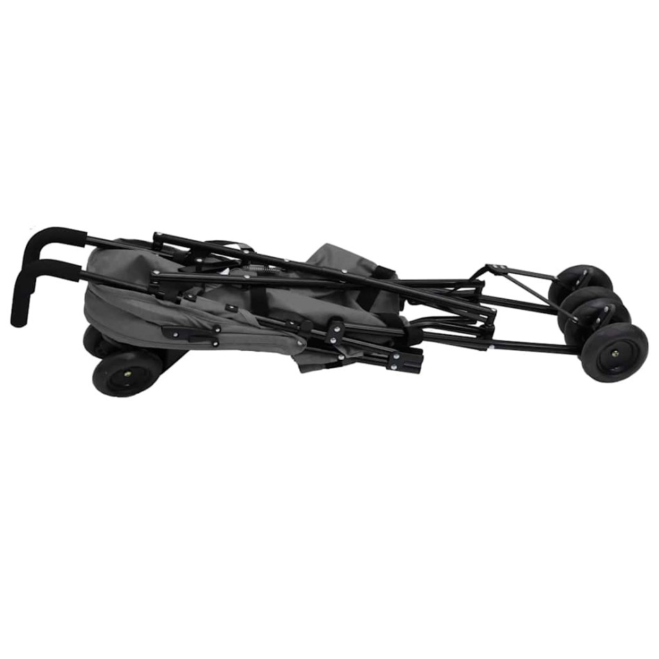 Silla de paseo de bebé acero gris claro y