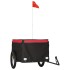 Remolque para bicicleta hierro negro y rojo 45