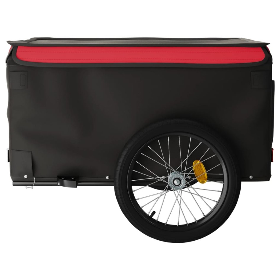 Remolque para bicicleta hierro negro y rojo 45