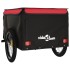Remolque para bicicleta hierro negro y rojo 45