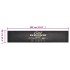 Alfombra de cocina lavable terciopelo negro 60x300