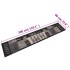 Alfombra de cocina lavable terciopelo negro café 60x300