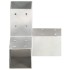 Conectores de postes en Y 4 uds metal galvanizado 71x71