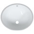 Lavabo de baño ovalado cerámica blanco 49x40,5x21