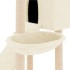 Rascador para gatos con postes de sisal crema 153