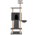 Rascador para gatos con postes de sisal gris oscuro 153
