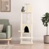 Rascador para gatos con postes de sisal crema 154