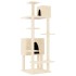 Rascador para gatos con postes de sisal crema 154