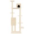 Rascador para gatos con postes de sisal crema 154