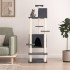 Rascador para gatos con postes de sisal gris oscuro 154