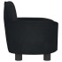 Cama para perros de terciopelo negra 66x40x45