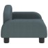 Cama para perros de tela gris oscuro 50x40x30