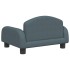 Cama para perros de tela gris oscuro 50x40x30