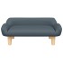 Cama para perros de tela gris oscuro 70x40x24